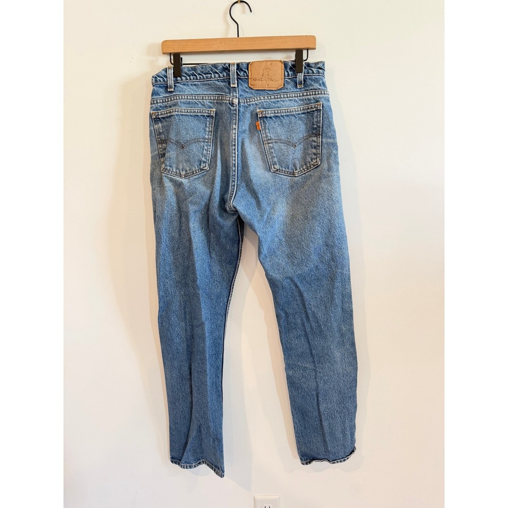 Vintage 90s Levis 505 Orange Tab Jeans Mens 34x31 Made in USA Straight Leg Denim - Picture 7 of 13